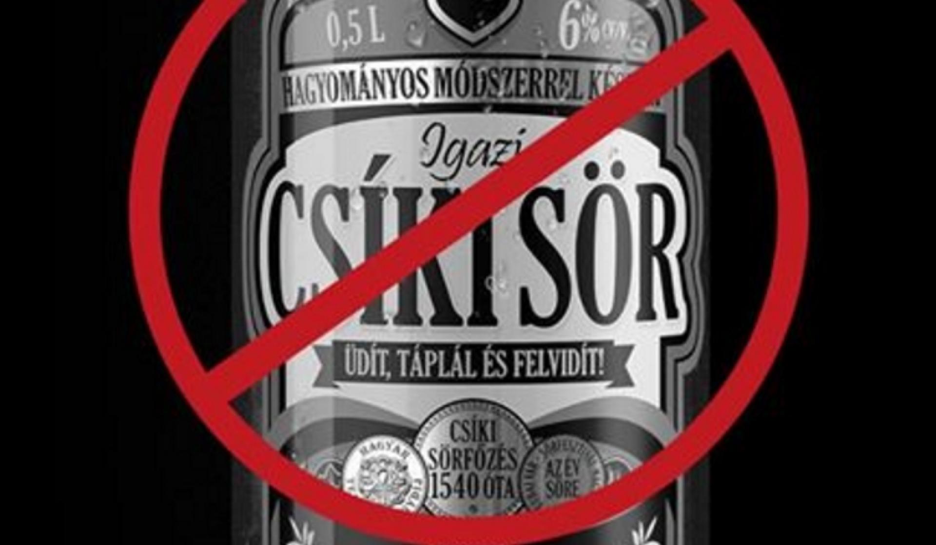 A Csíki sör betiltásáról